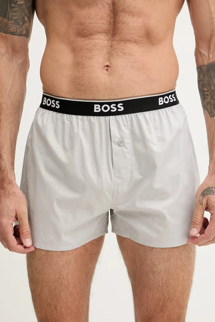 BOSS боксерки мъжки от памук 2P Boxer Shorts EW 2 броя