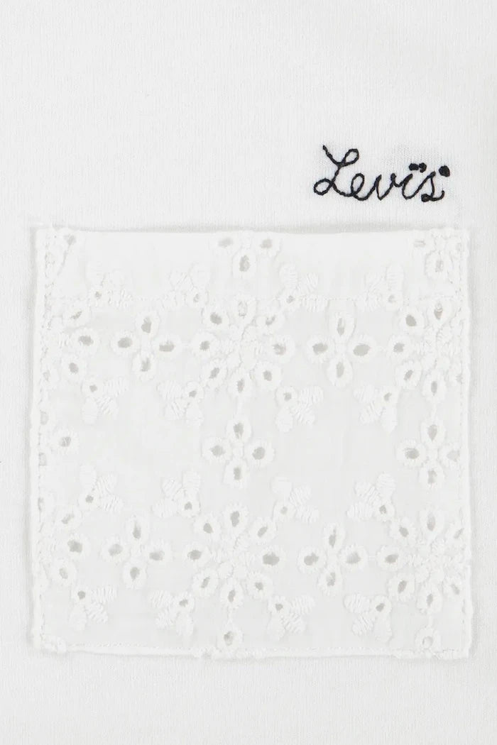 Детска тениска Levi's ROLL CUFF MEET AND GREET T
