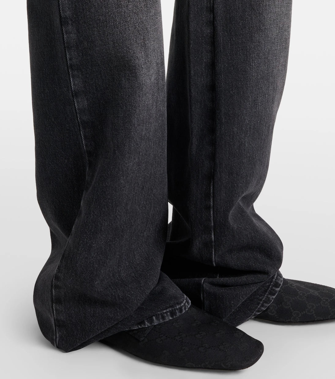 Gucci - Horsebit wide-leg jeans