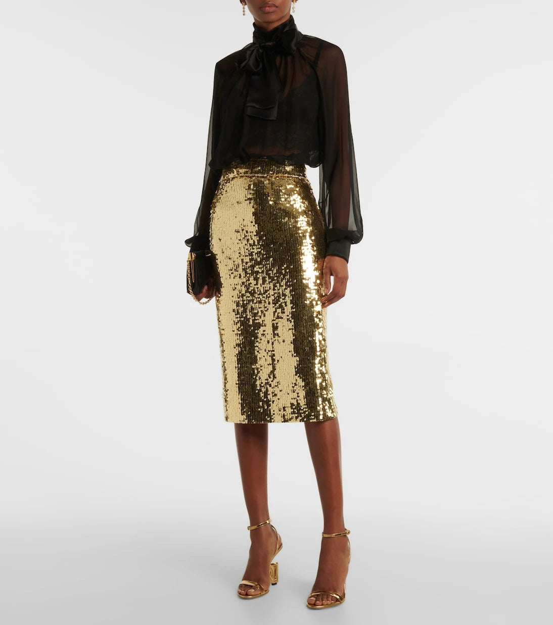 Dolce&Gabbana - Sequined midi skirt