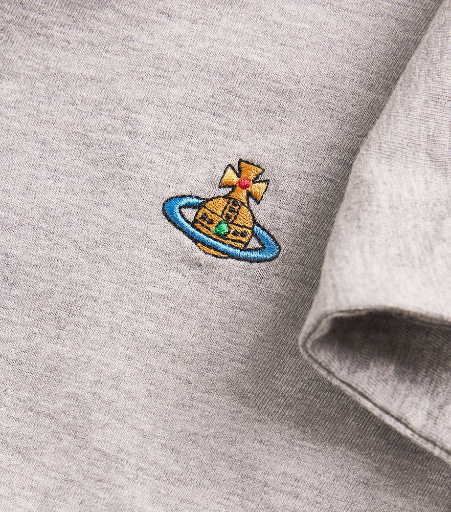 Vivienne Westwood Grey Asymmetric Orb Hebo Top