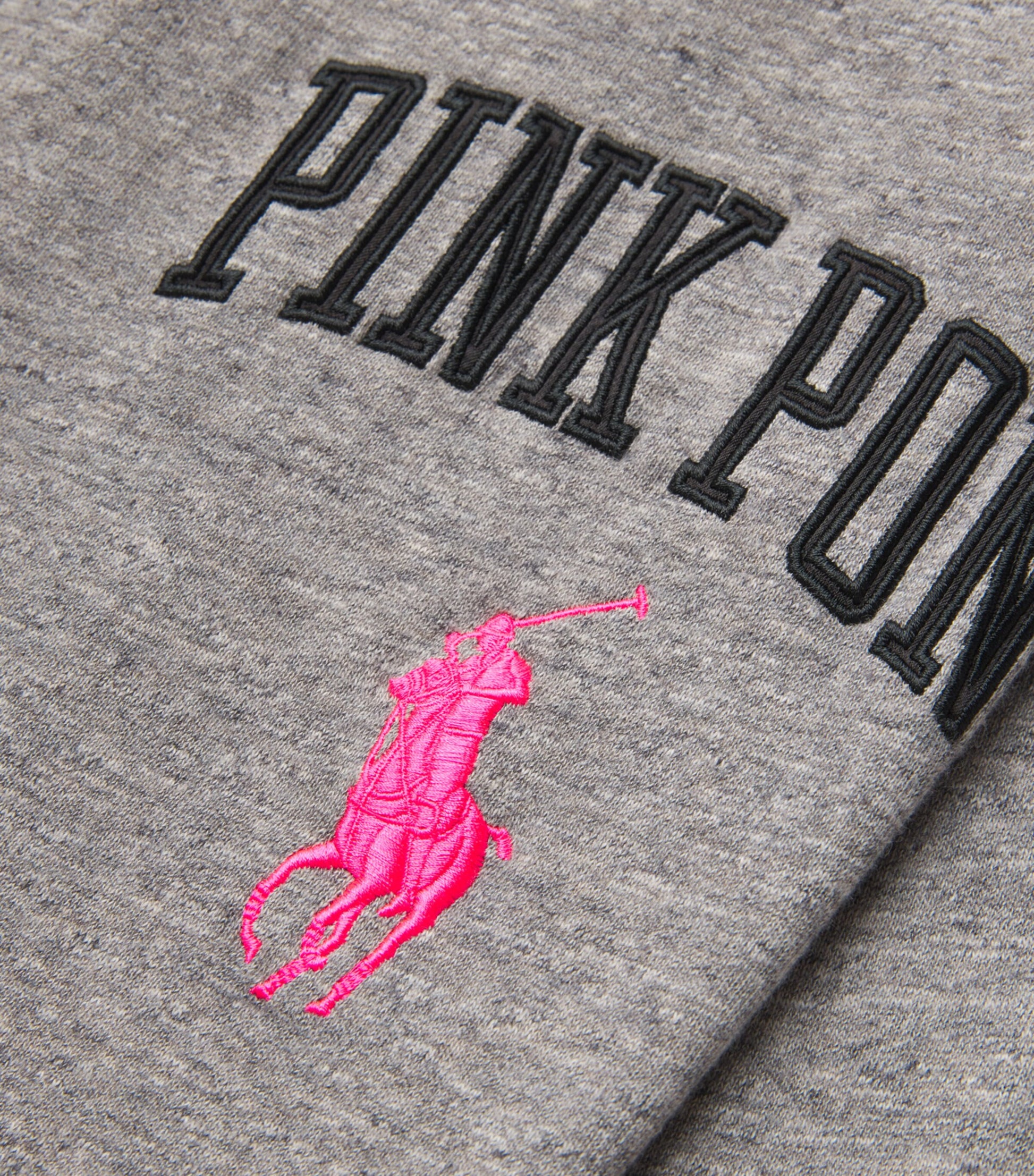 Cotton-Blend Pink Pony Sweatpants DARK VINTAGE HEATHER