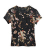 Floral Print Ellie T-Shirt ARMADA BLACK