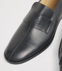 MM6 Maison Margiela Leather Debossed Logo Loafers