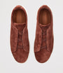 Zegna Suede Triple Stitch Sneakers