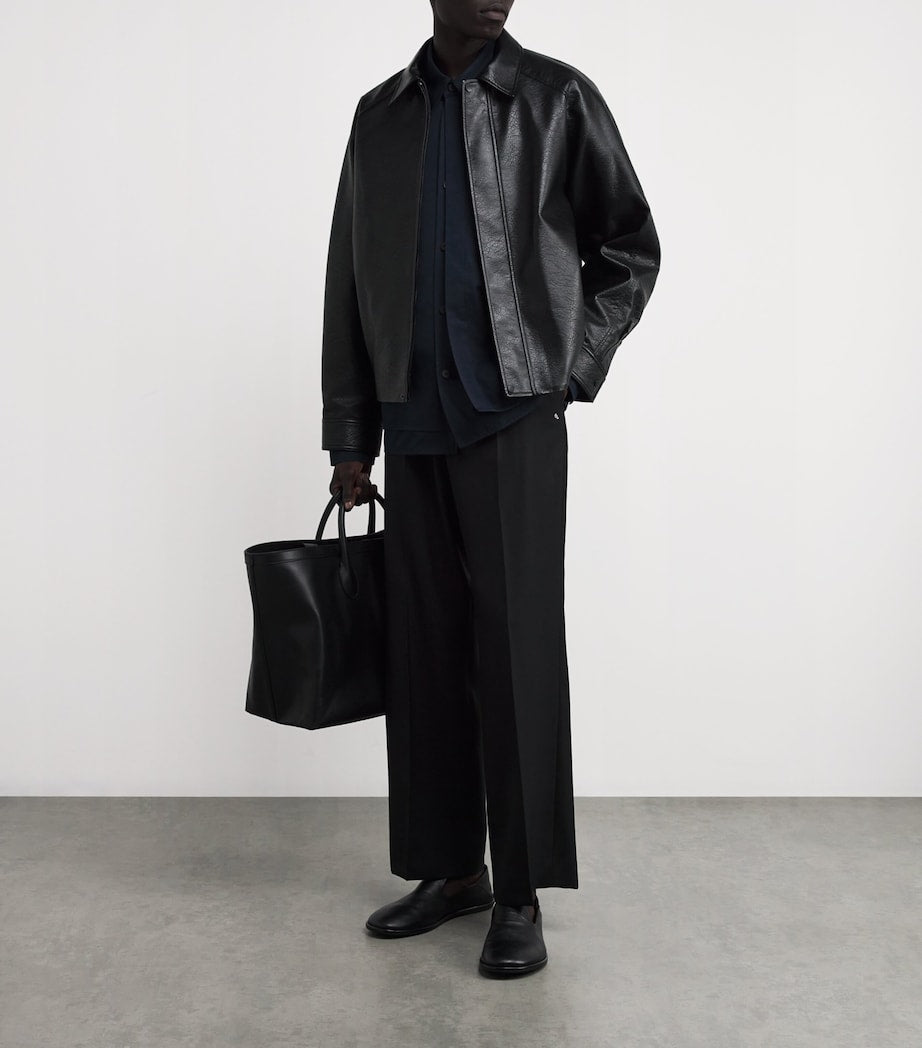 Black Faux Leather Jacket