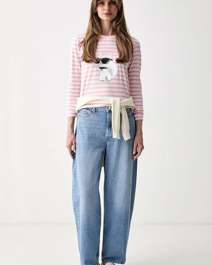 Karl Lagerfeld slouchy kadın jean pantolon