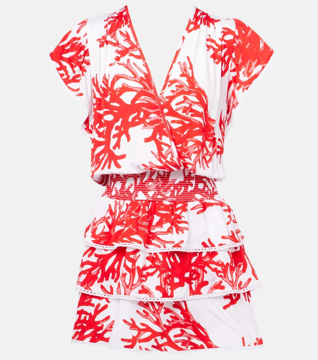 Melissa Odabash - Jess printed tiered minidress