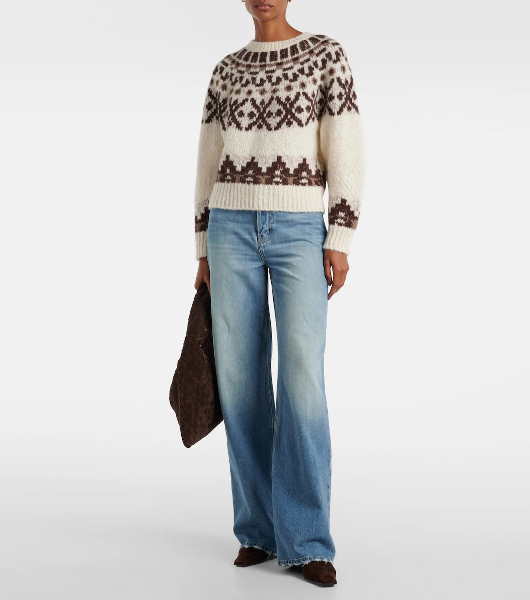 Frame - سترة Fair Isle من مزيج الألبكة