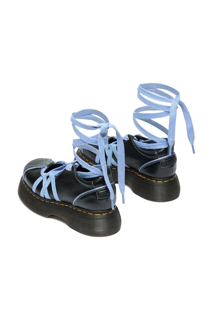 Dr. Martens балеринки от кожа Buzz Ballerina Lace Up Shoe