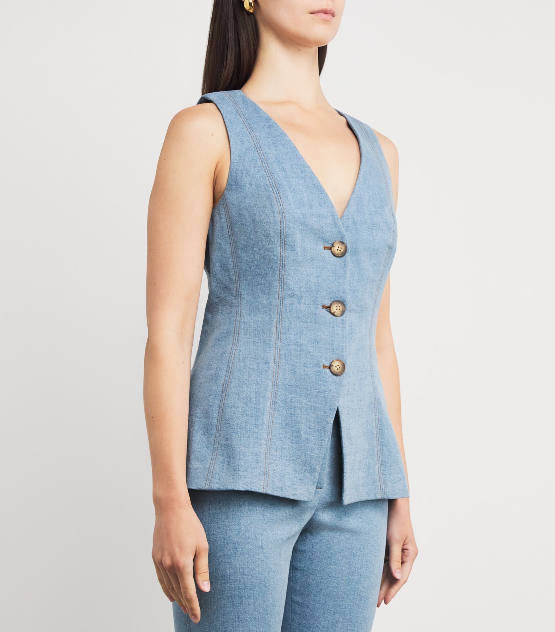 Veronica Beard Denim Avalina Vest