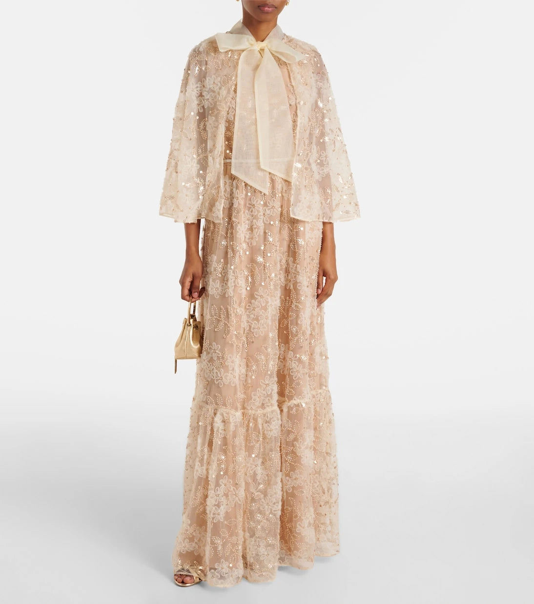 Self-Portrait - Embroidered caped gown