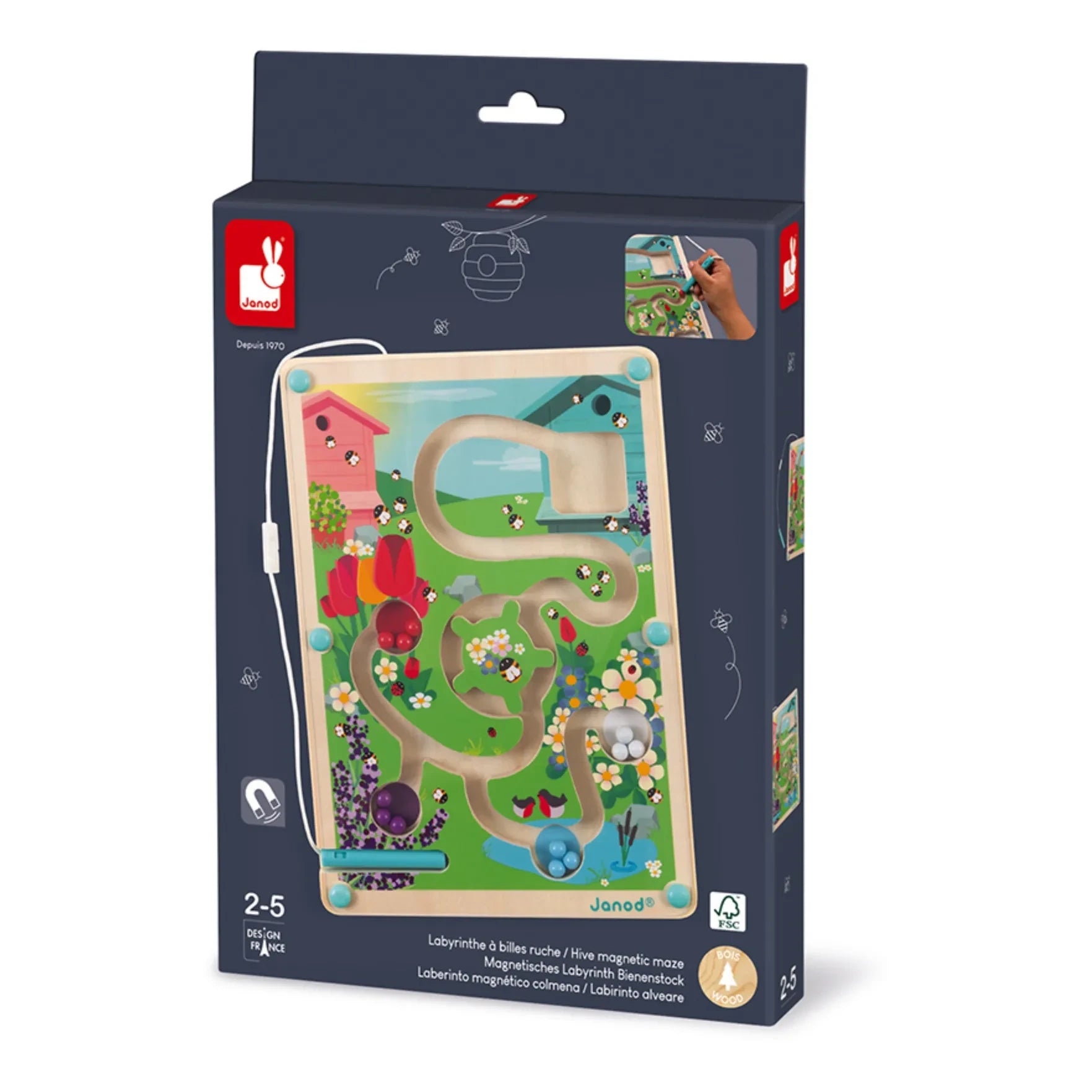 Janod - Marble Maze - Beehive