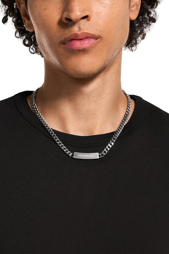 Emporio Armani Paslanmaz Çelik Erkek Kolye Eagle Logo