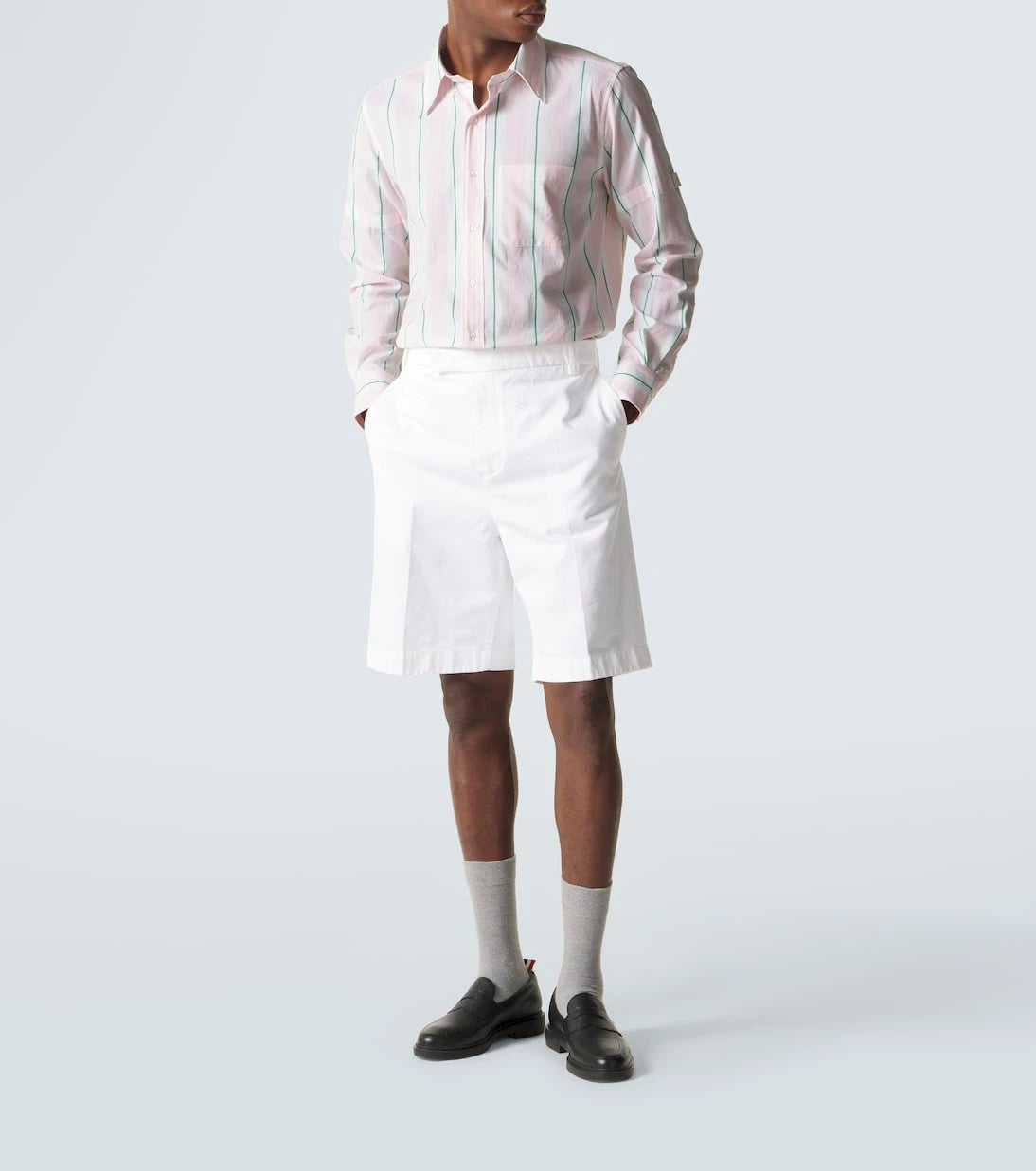 Thom Browne - Striped cotton shirt