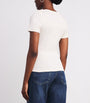 White Cotton Short-Sleeve T-Shirt