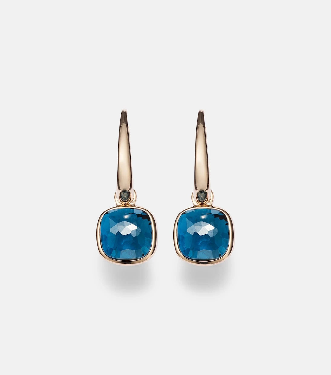 Pomellato - Nudo Mini 18kt rose gold earrings with topazes