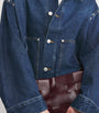 Studded Denim Jacket U71BL LE BLUE