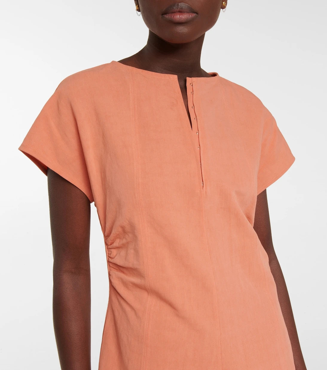 Jil Sander - Cotton and linen midi dress