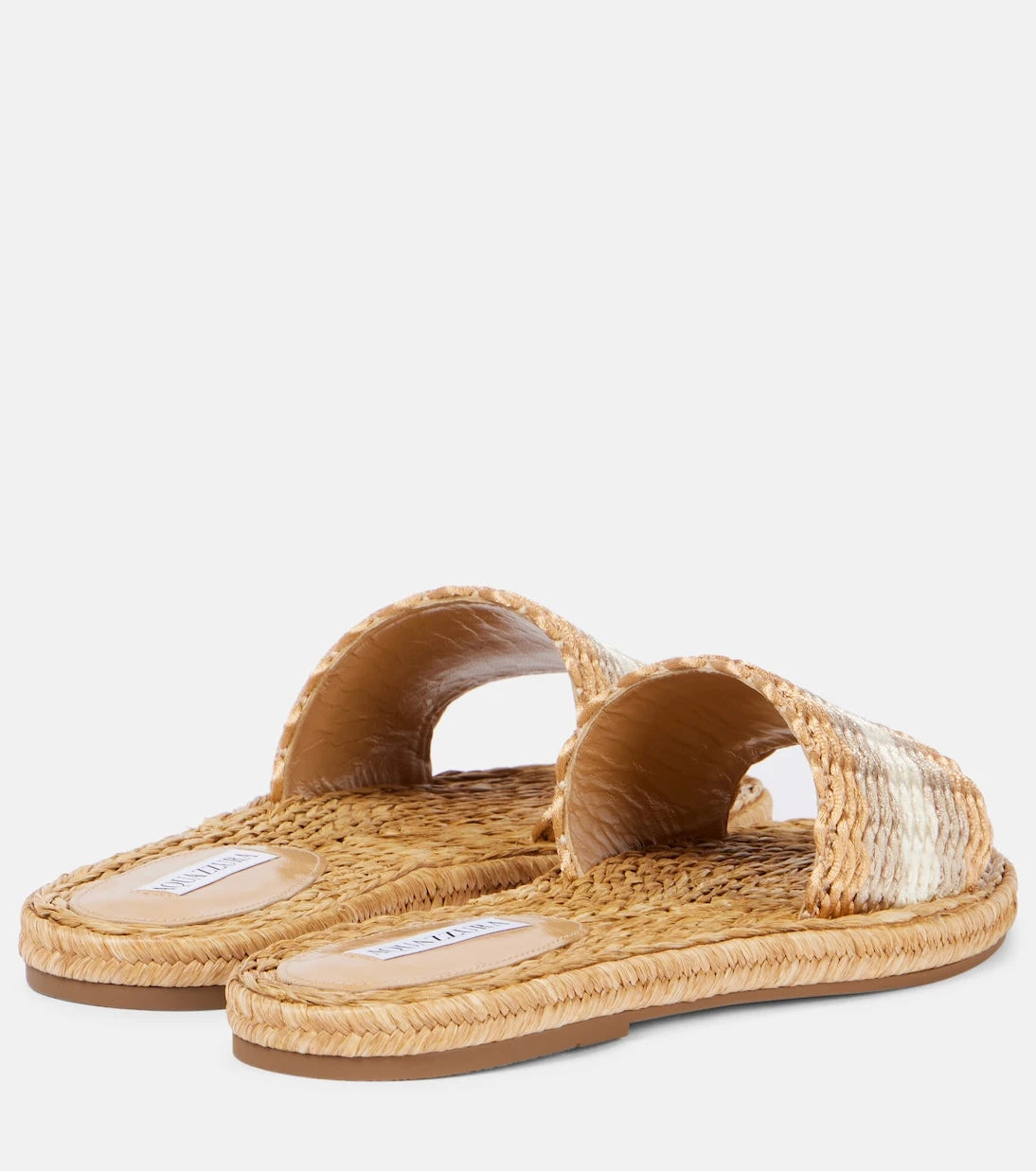 Aquazzura - Playa raffia slides