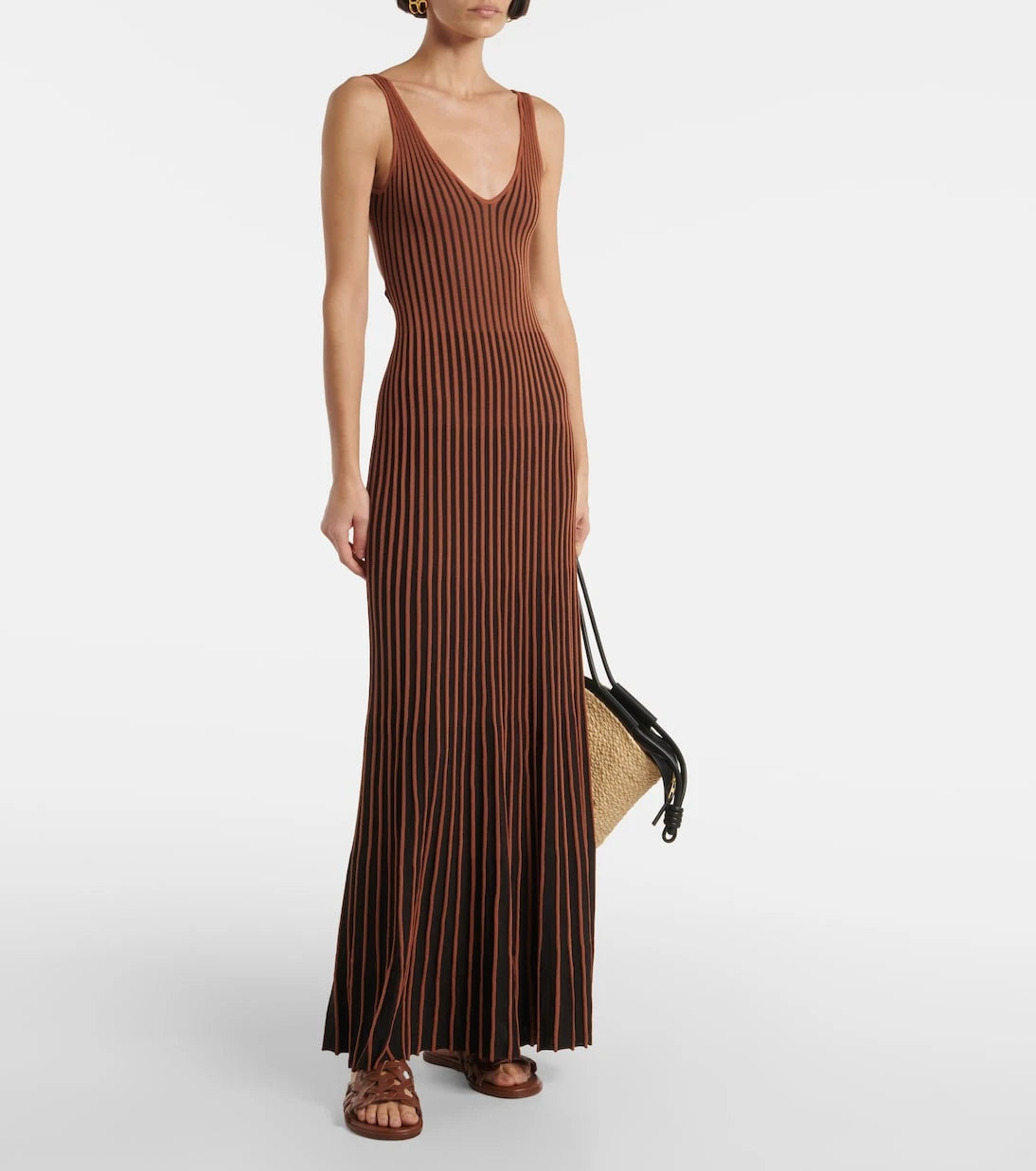 Staud - Claretta pleated maxi dress