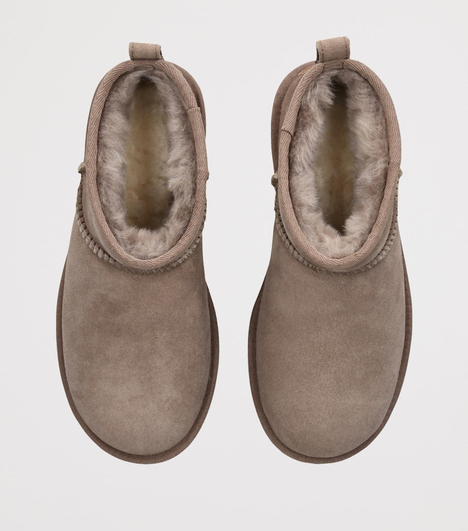 Brown Suede Classic Ultra Mini Boots