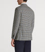 Ivory Merino Wool Gingham Cavendish Blazer