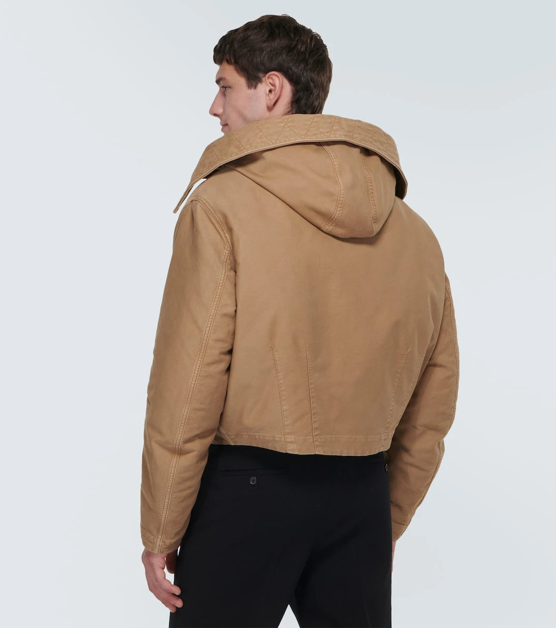 Prada - Faux fur-trimmed bomber jacket