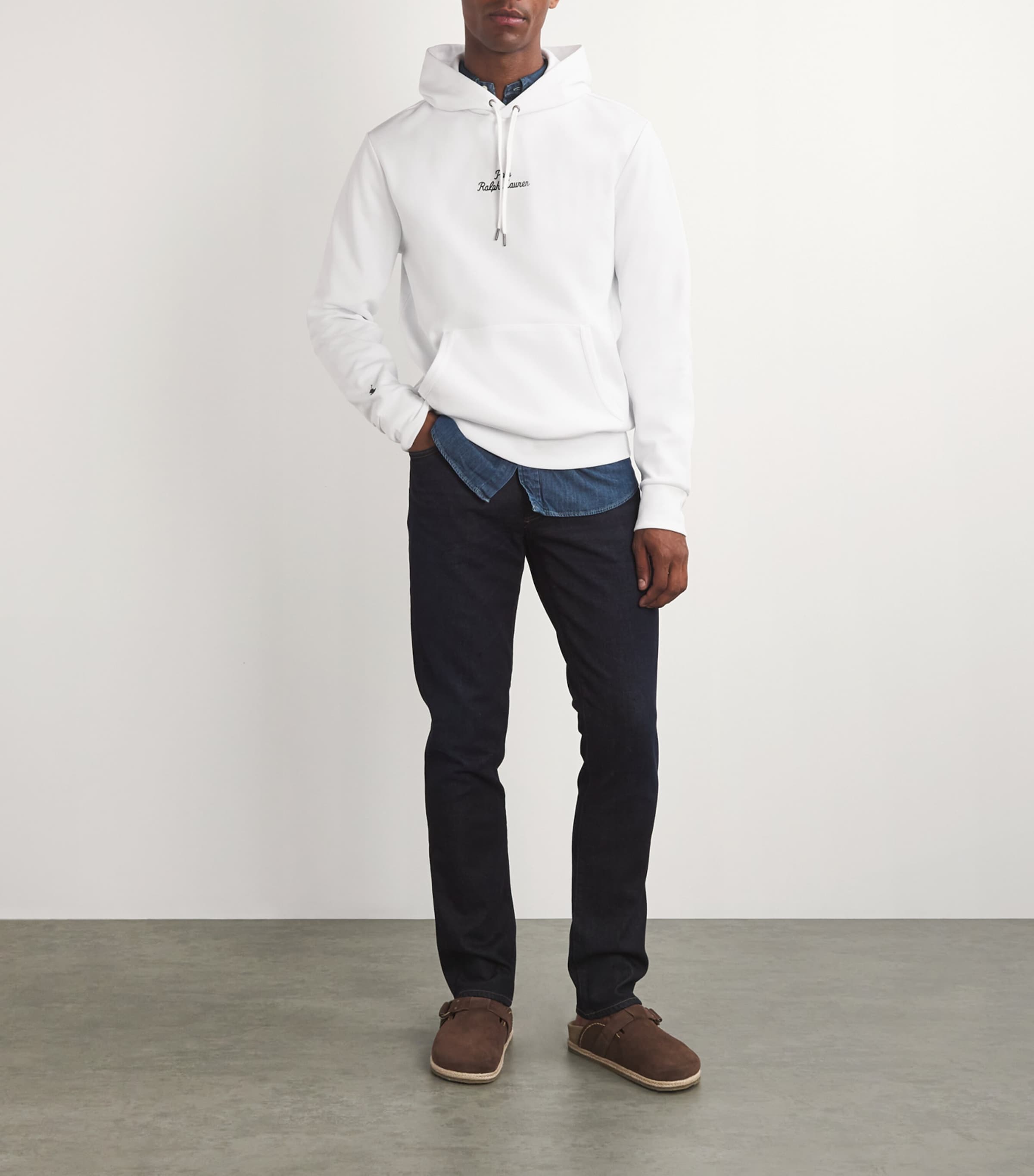 Polo Ralph Lauren White Chain Logo Hoodie