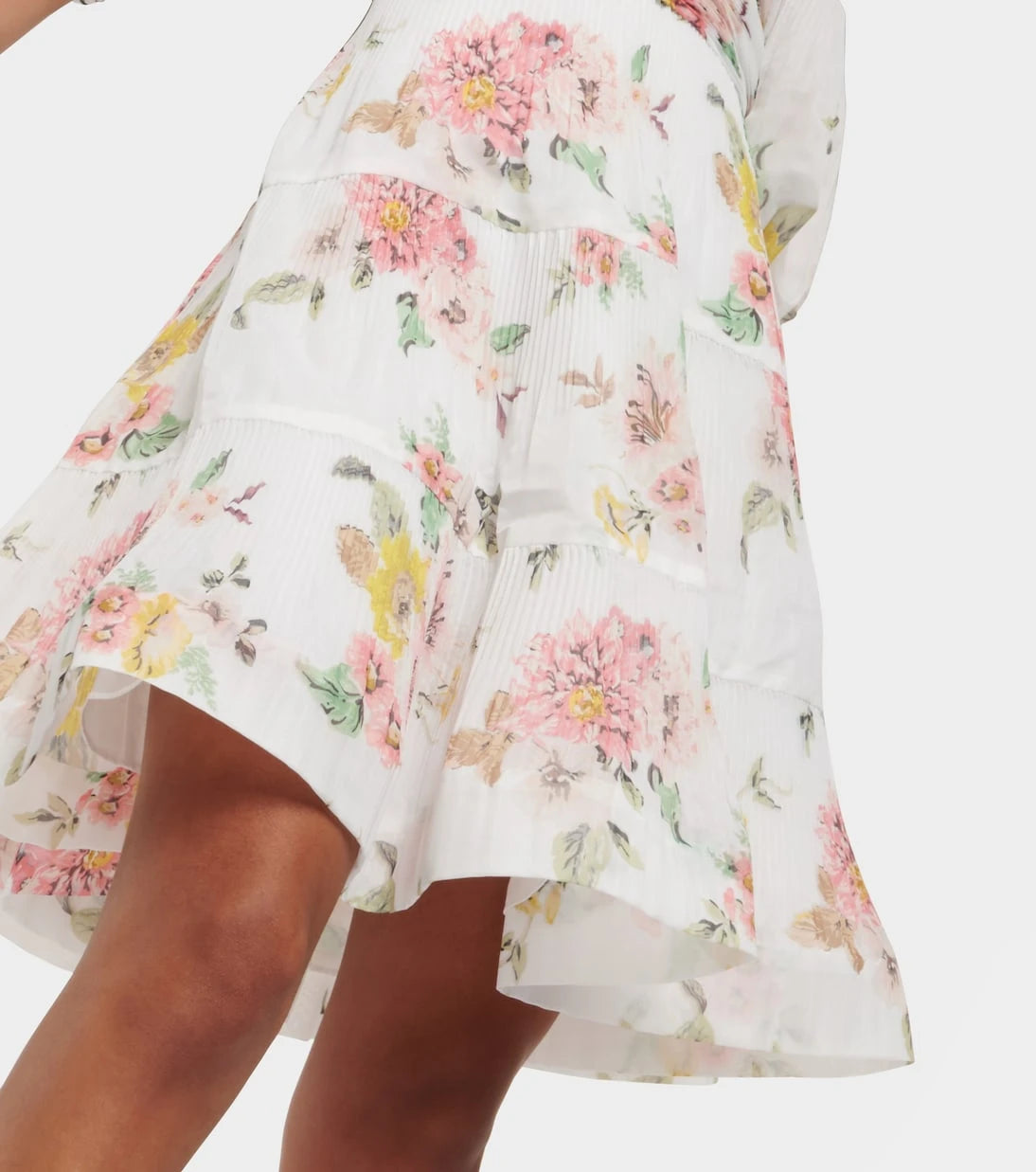 Zimmermann - Floral pleated minidress