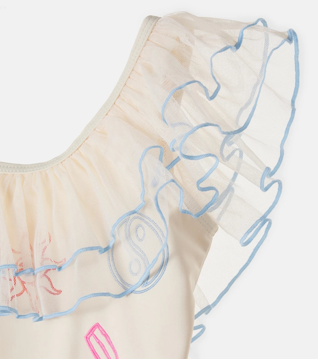 Molo - Nilla embroidered ruffled swimsuit