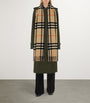 Burberry Wide Cashmere Check Scarf