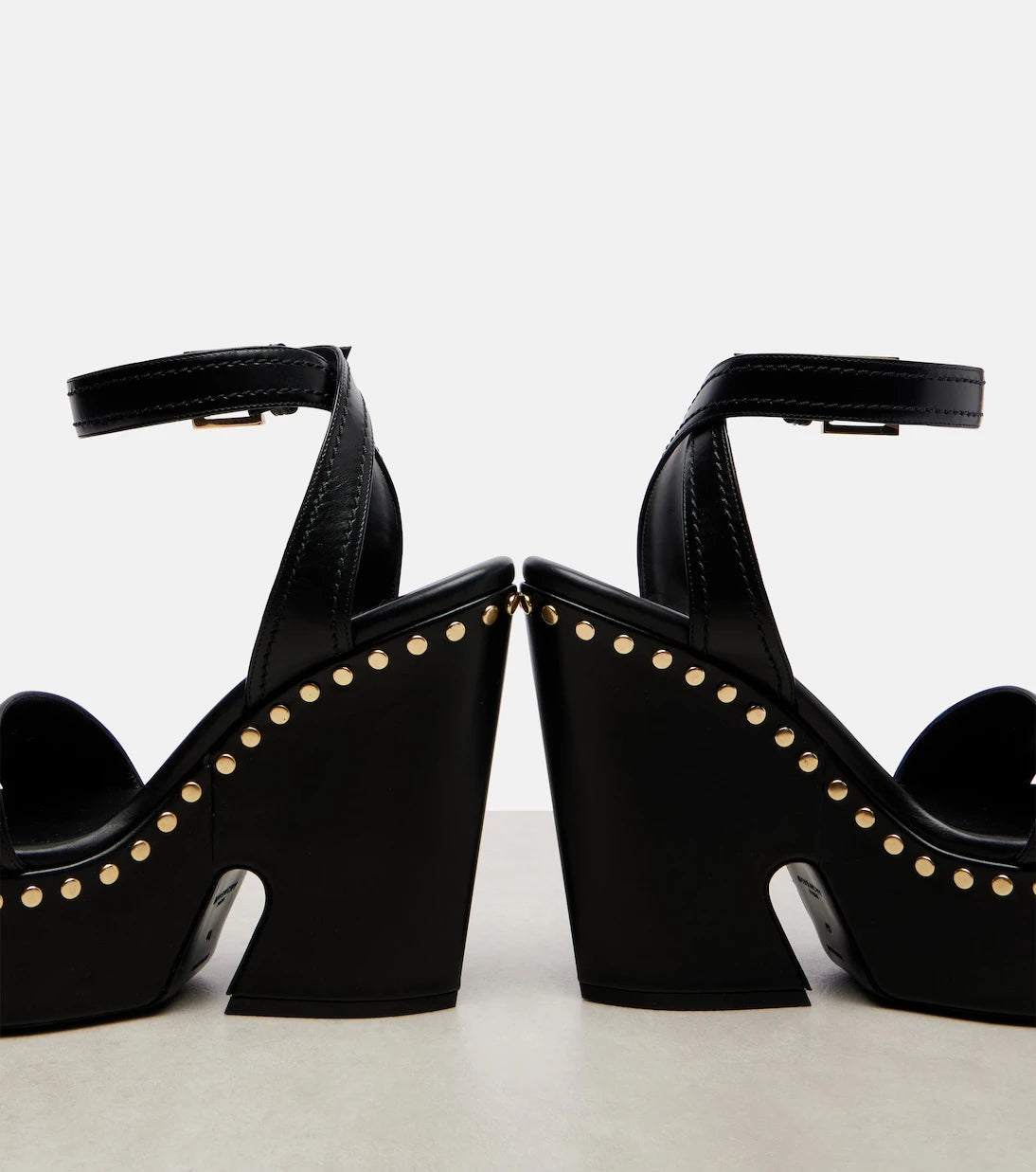 Givenchy - Taşlı platform deri sandaletler