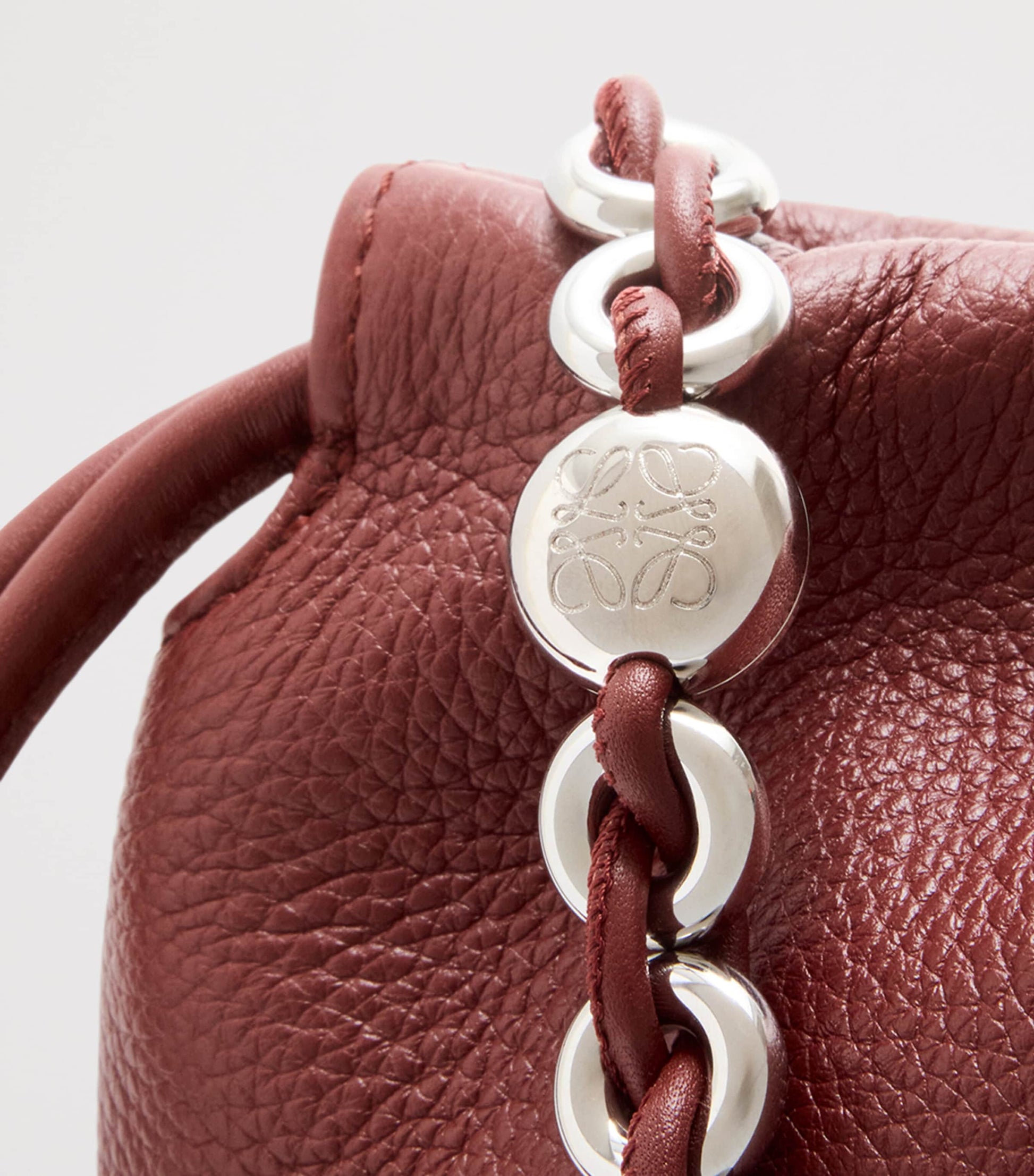 Medium Leather Flamenco Shoulder Bag