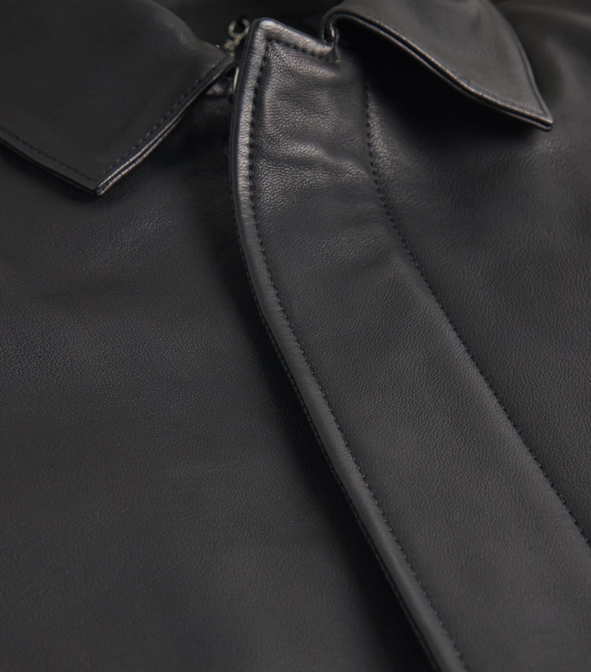 Simkhai Black Leather Landon Jacket