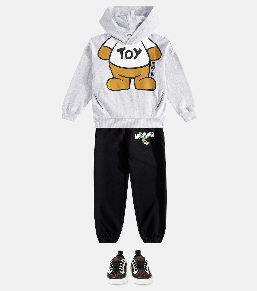 Moschino Kids - Teddy Bear cotton jersey hoodie