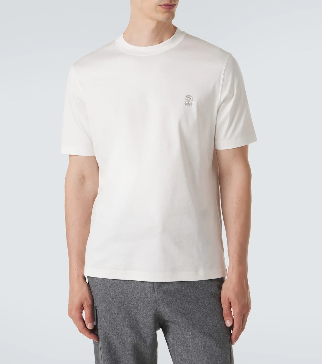 Brunello Cucinelli - Logo cotton jersey T-shirt