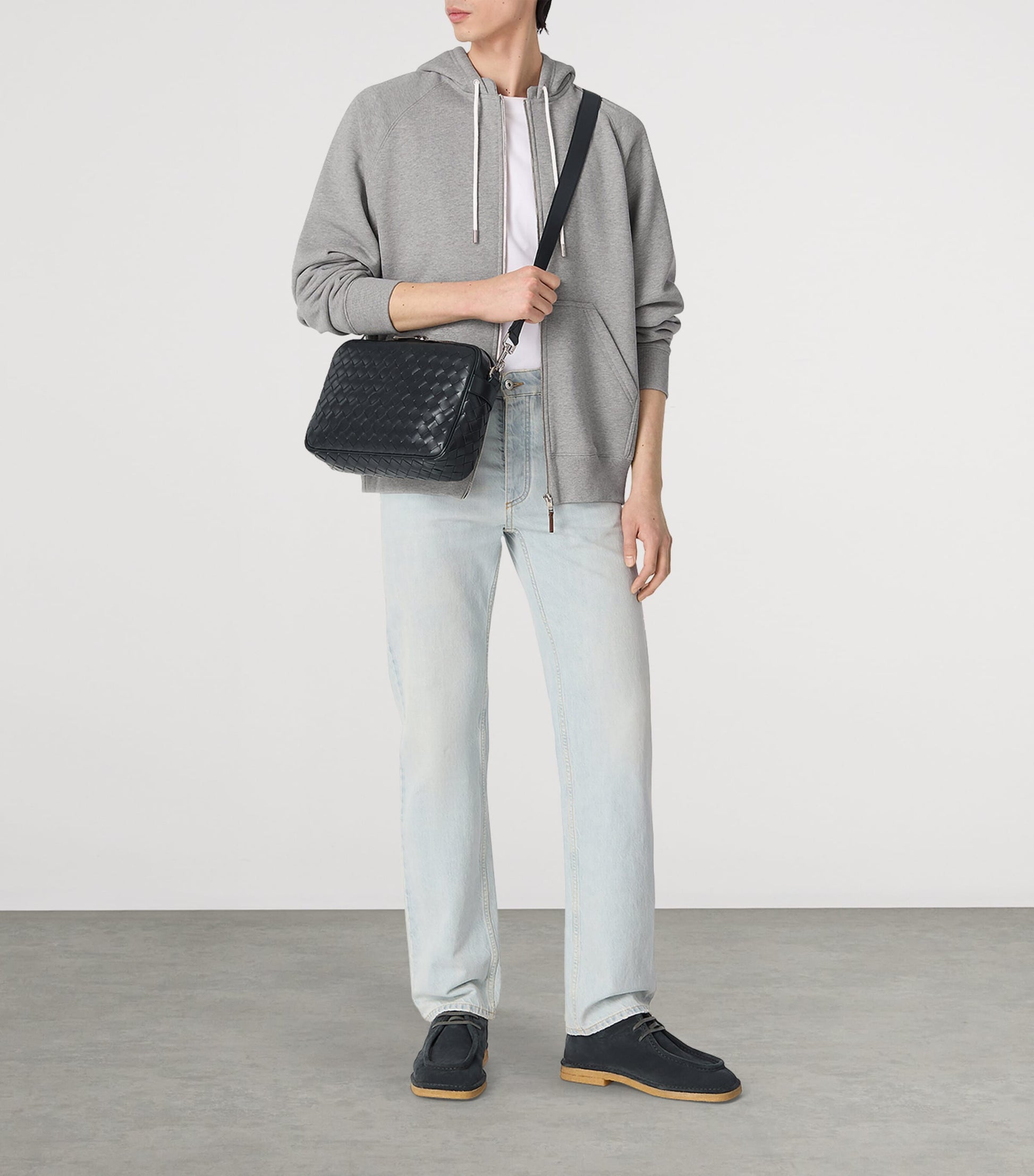 Leather Intrecciato Camera Bag