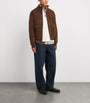 Polo Ralph Lauren Brown Suede Bomber Jacket