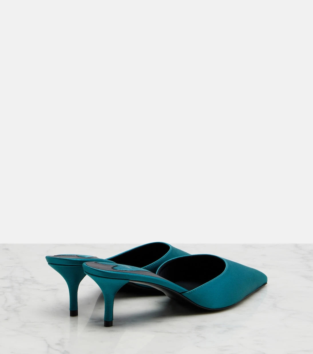 Alaïa - Le Coeur satin mules