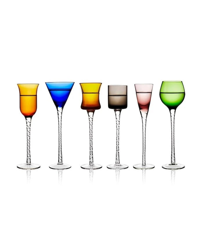 Lyngby Glas Aquavit Şarap Kadehi Seti (6 Parça)