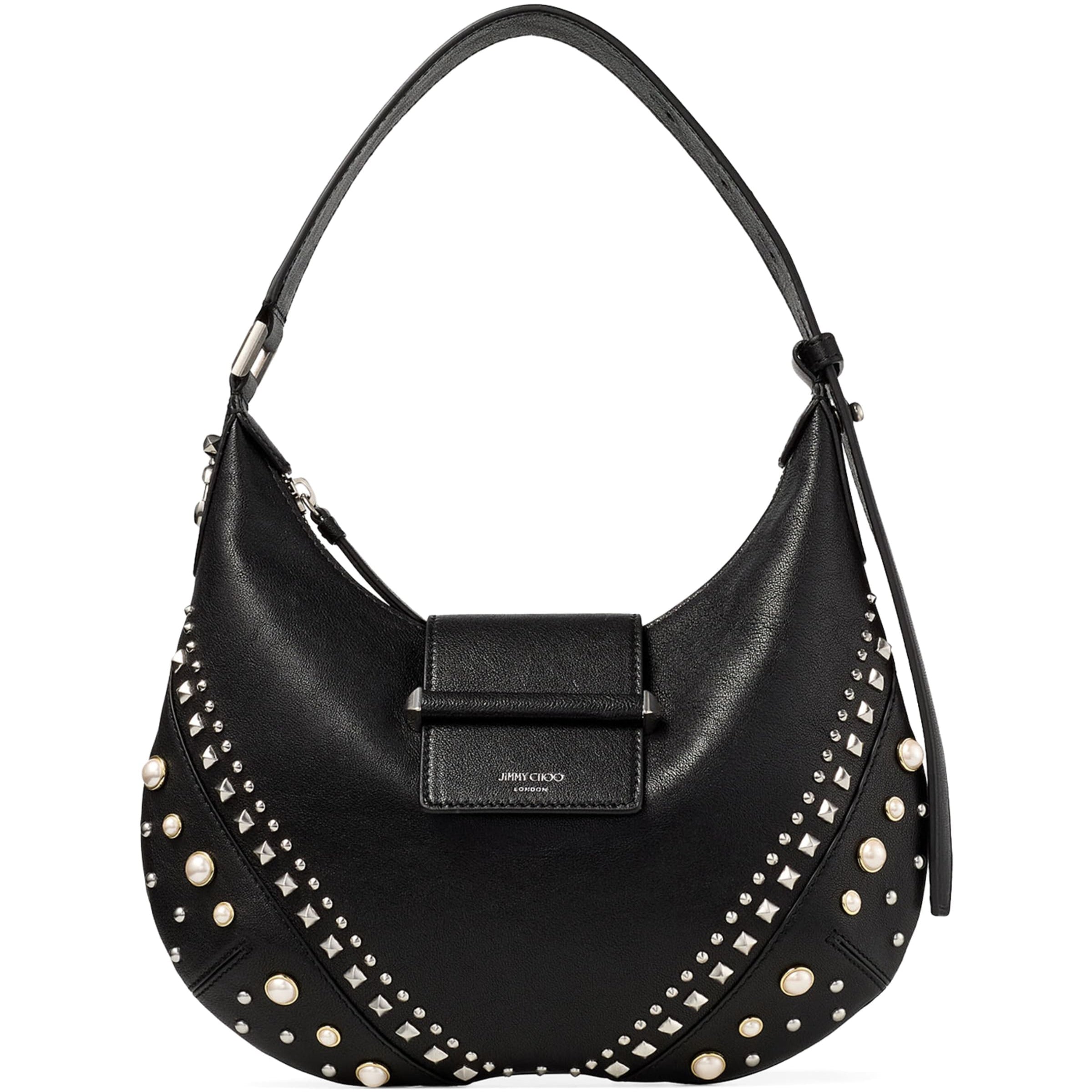Small Studded Leather Bar Shoulder Bag