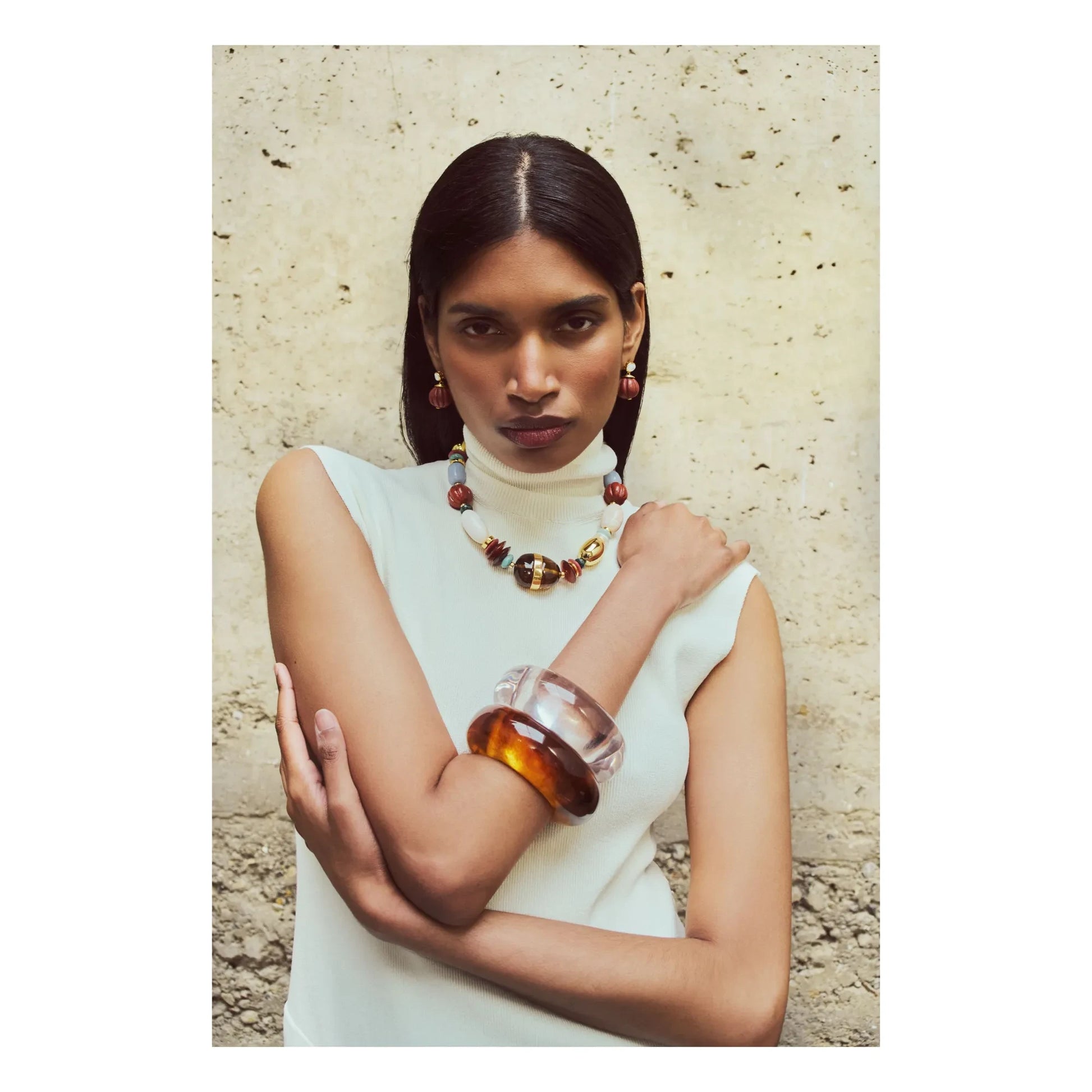 Lizzie Fortunato - Bow bracelet | Brown