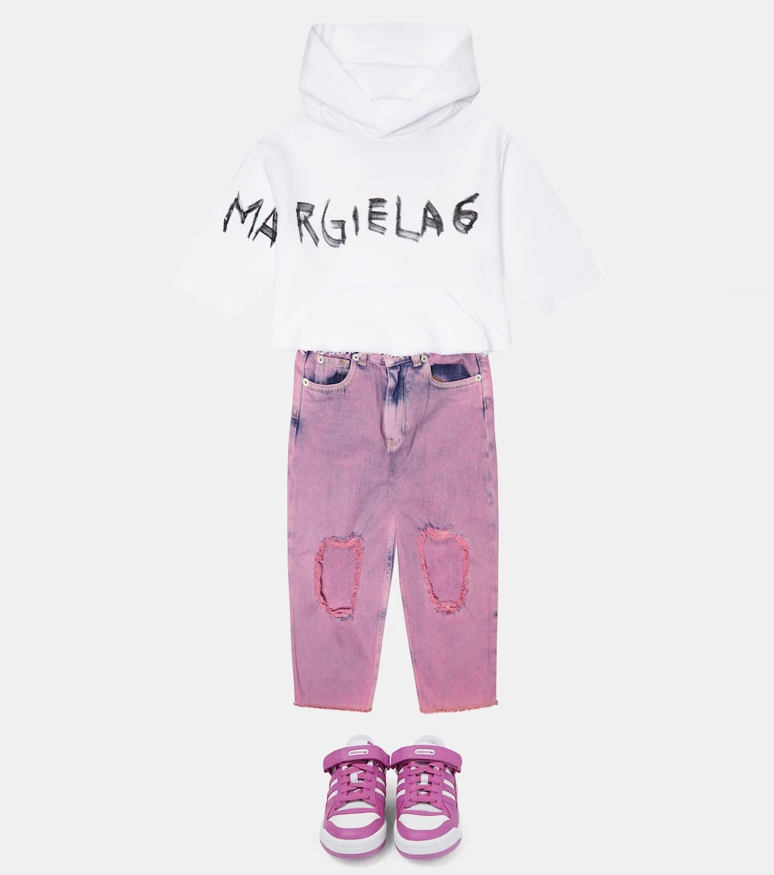 MM6 Maison Margiela Kids - Distressed jeans