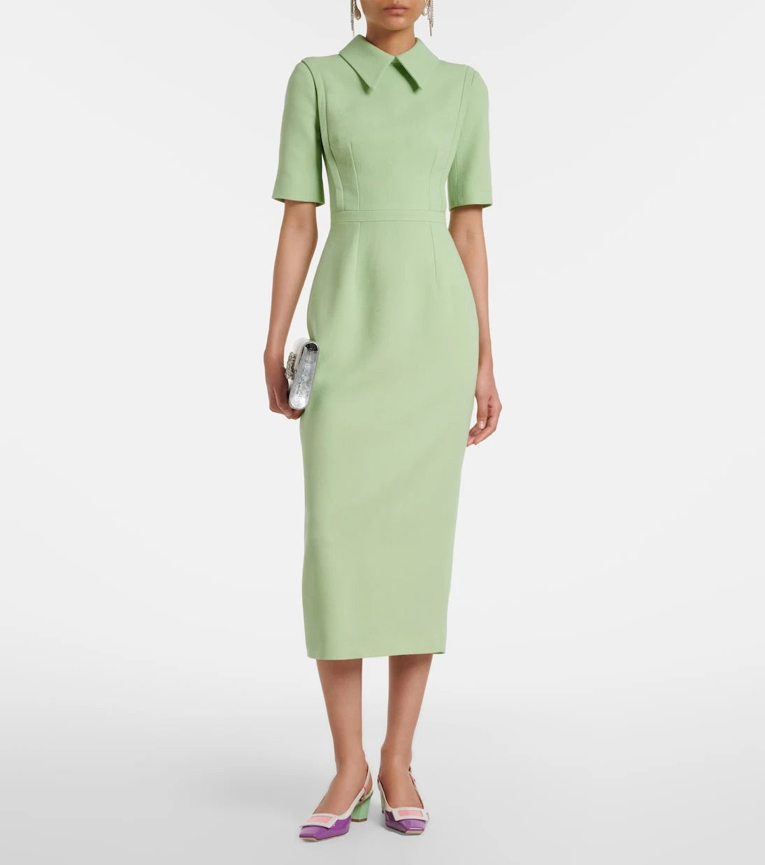 Emilia Wickstead - Valletta wool crêpe midi dress