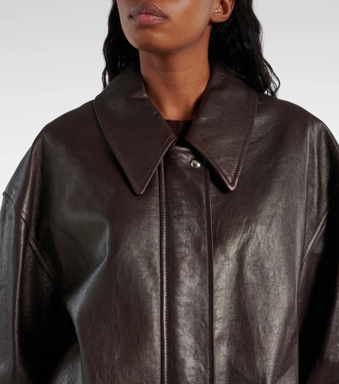 Khaite - Shelman leather blouson