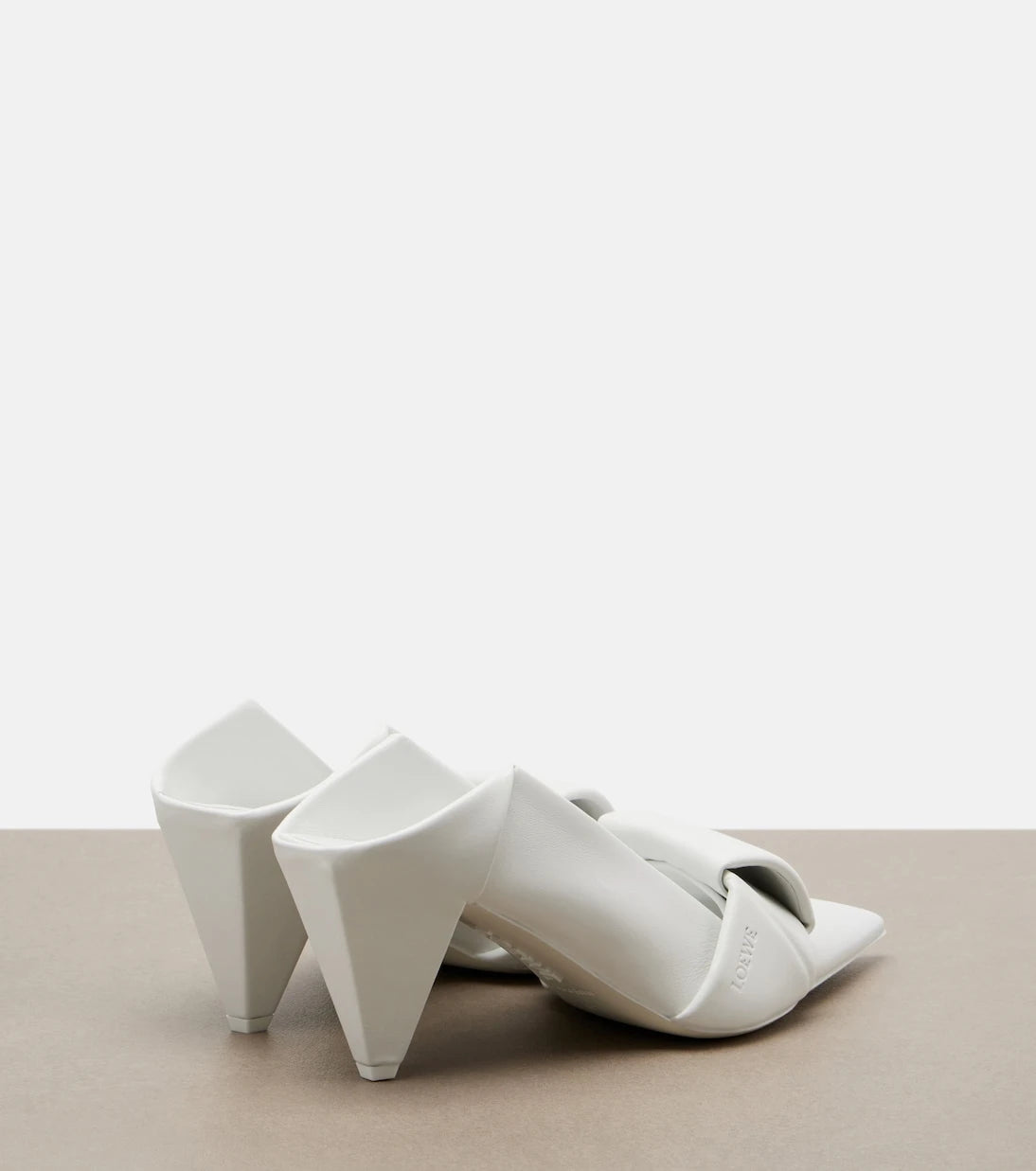 Loewe - Origami leather mules