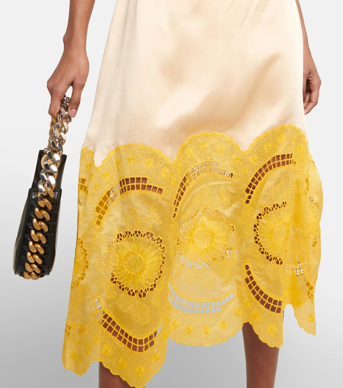 Stella McCartney - Embroidered cutout gown
