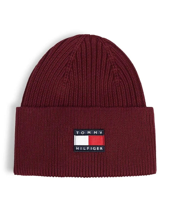 Tommy Hilfiger çocuk pamuk beanie şapka