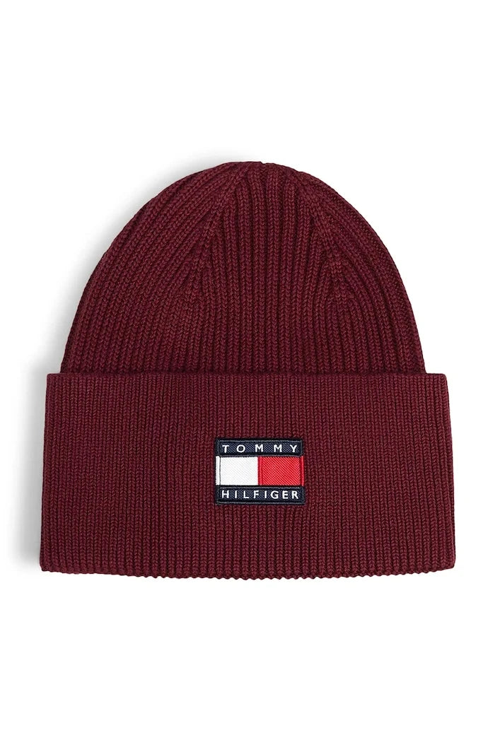 Tommy Hilfiger çocuk pamuk beanie şapka